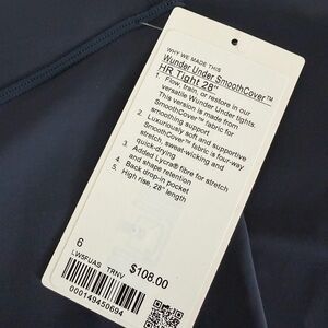 Lululemon Athletica SmoothCover High-Rise Tights in Navy